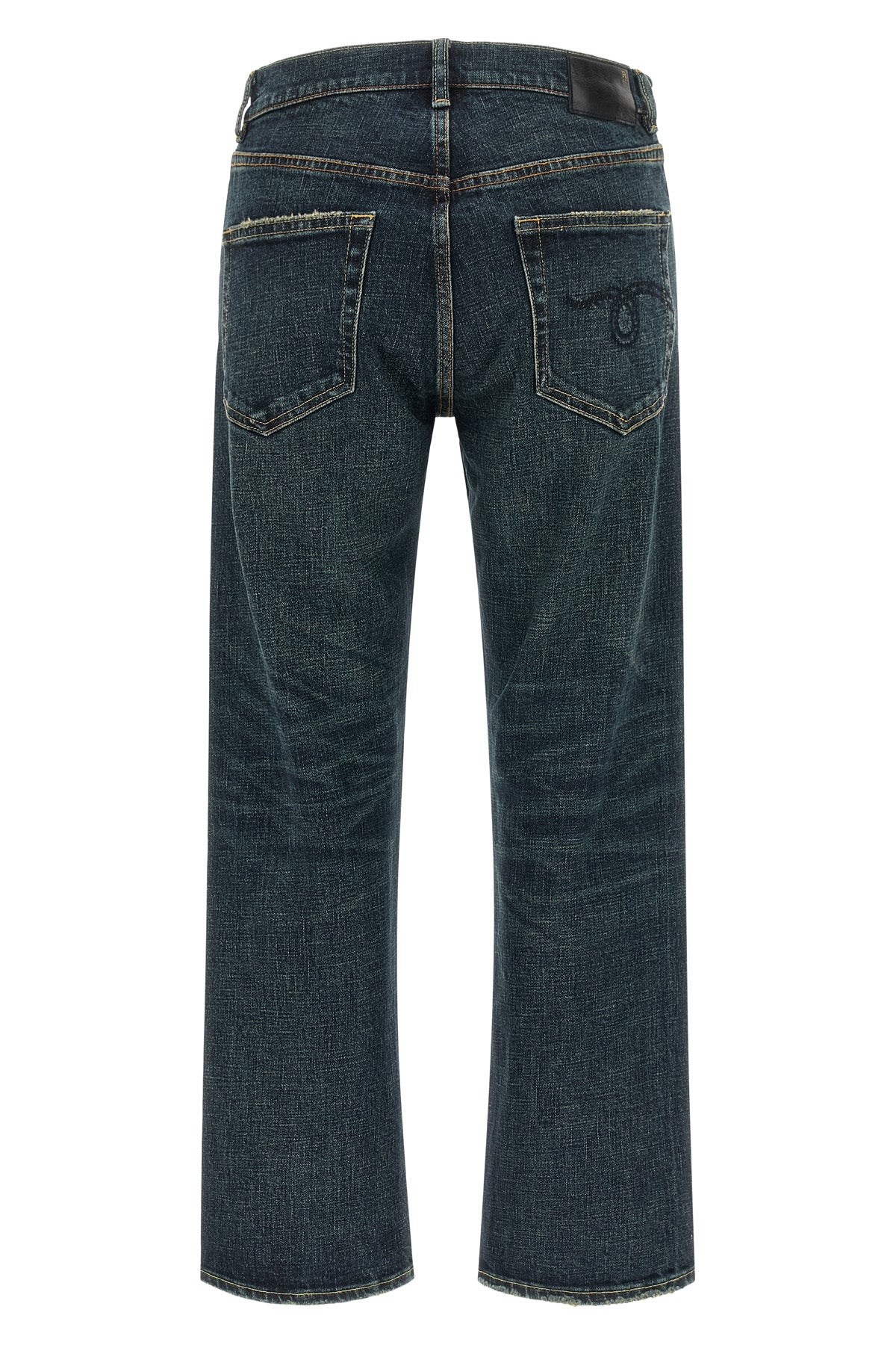 R13 27 the romeo r13 jeans define a straight silhouette through a structured denim co