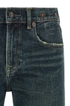 the romeo r13 jeans define a straight silhouette through a structured denim co