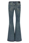 the overflow boy flare r13 jeans redefine the denim silhouette through exagger