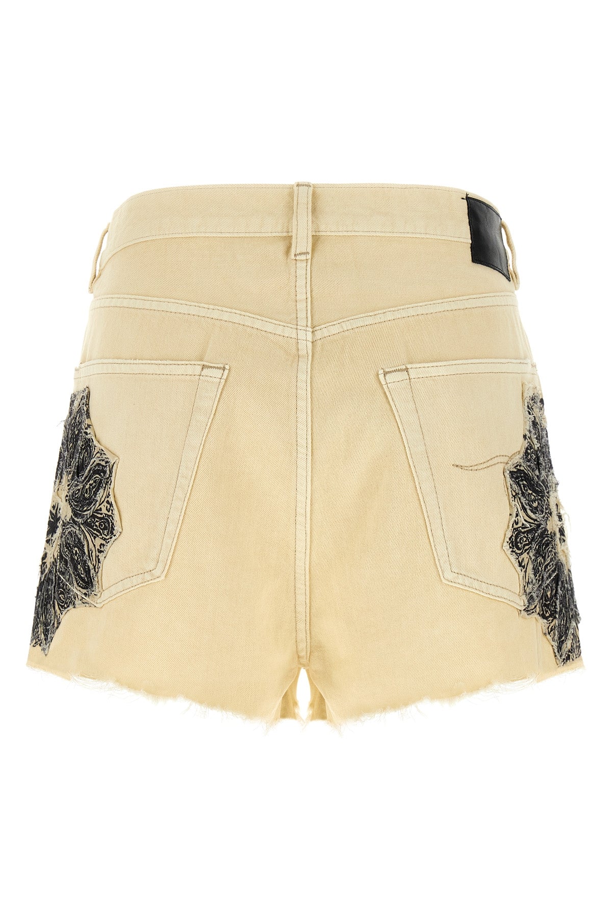 x-bf shorts in used-effect garment-dyed cotton denim