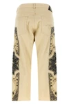 garment-dyed cotton denim x-bf jeans