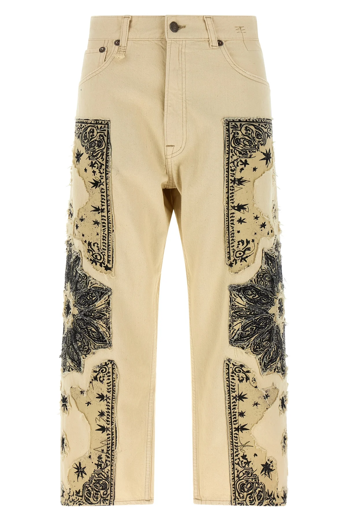 R13 24 garment-dyed cotton denim x-bf jeans
