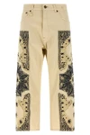 garment-dyed cotton denim x-bf jeans