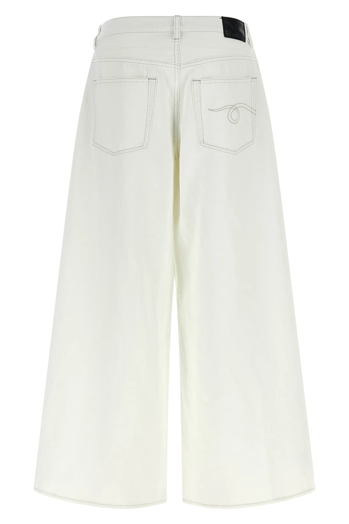 R13 25 nico wrap jeans in garment-dyed cotton denim