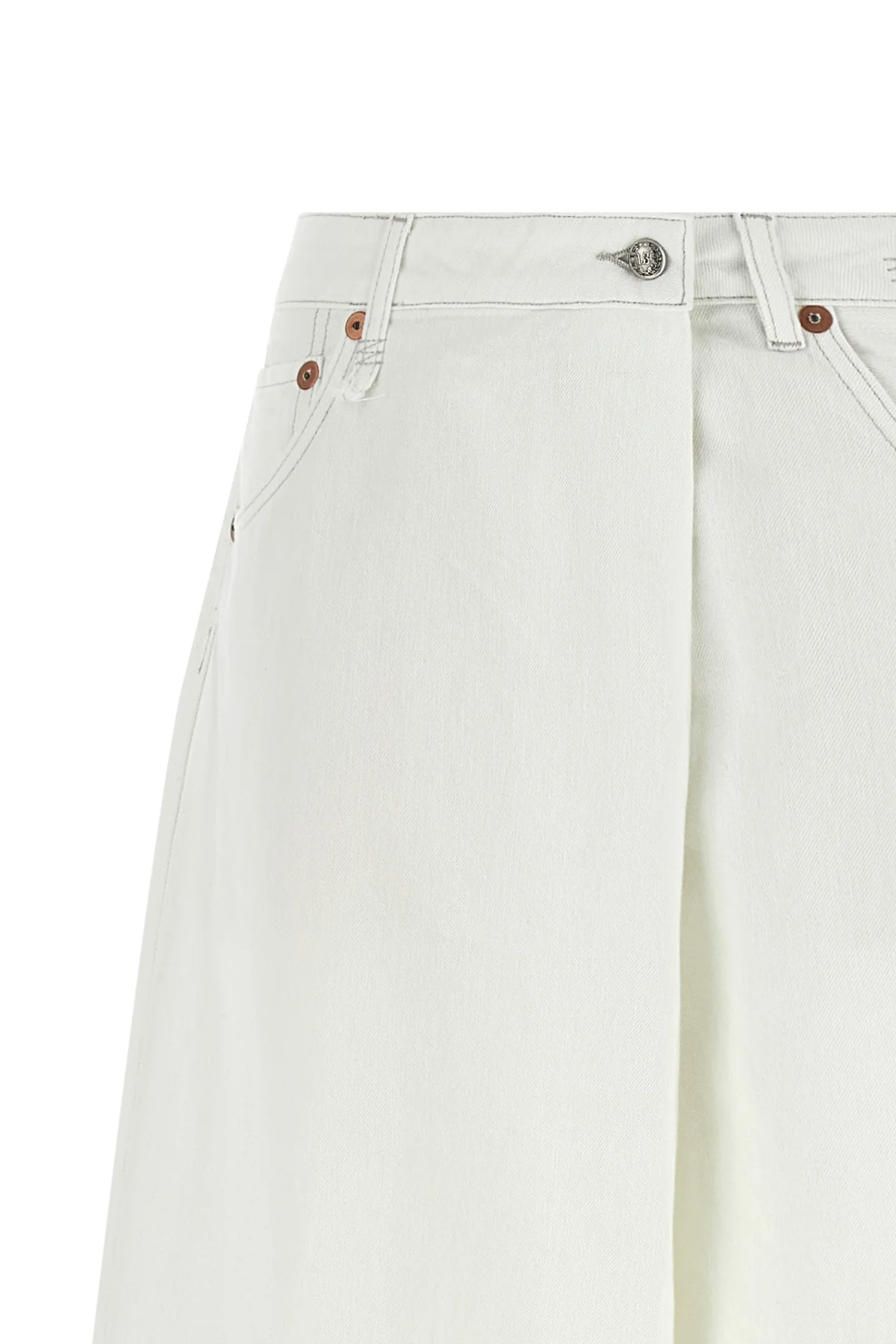nico wrap jeans in garment-dyed cotton denim