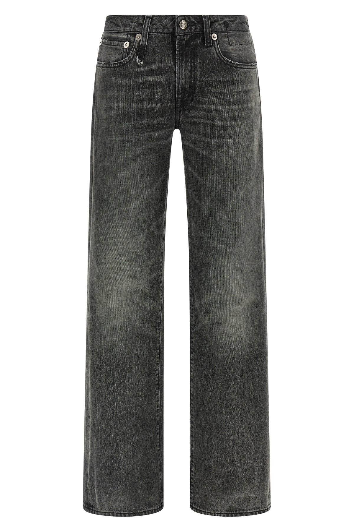R13 24 effie used-effect stonewashed cotton denim jeans