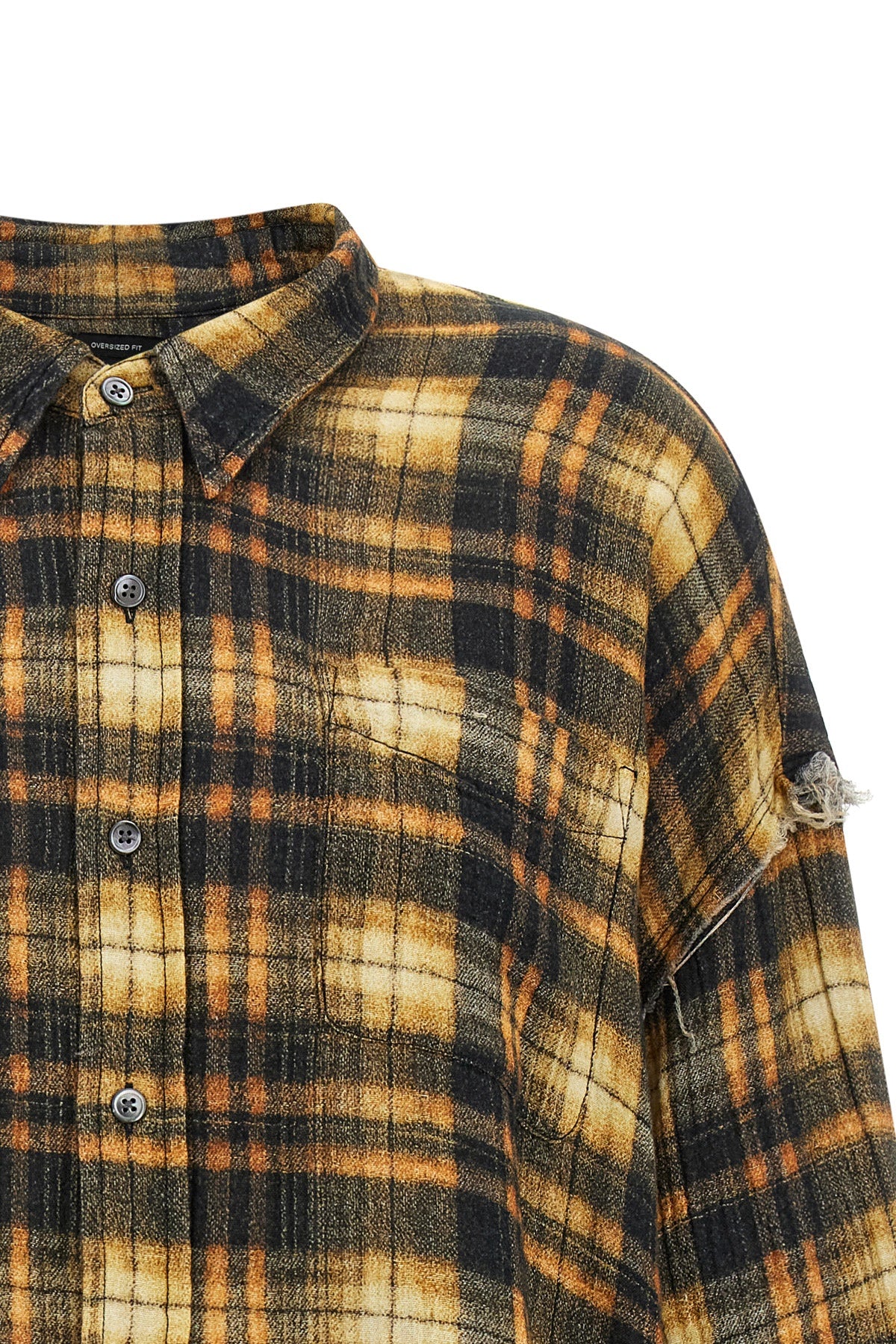 the r13 shirt redefines the codes of the casual wardrobe through a grunge and de