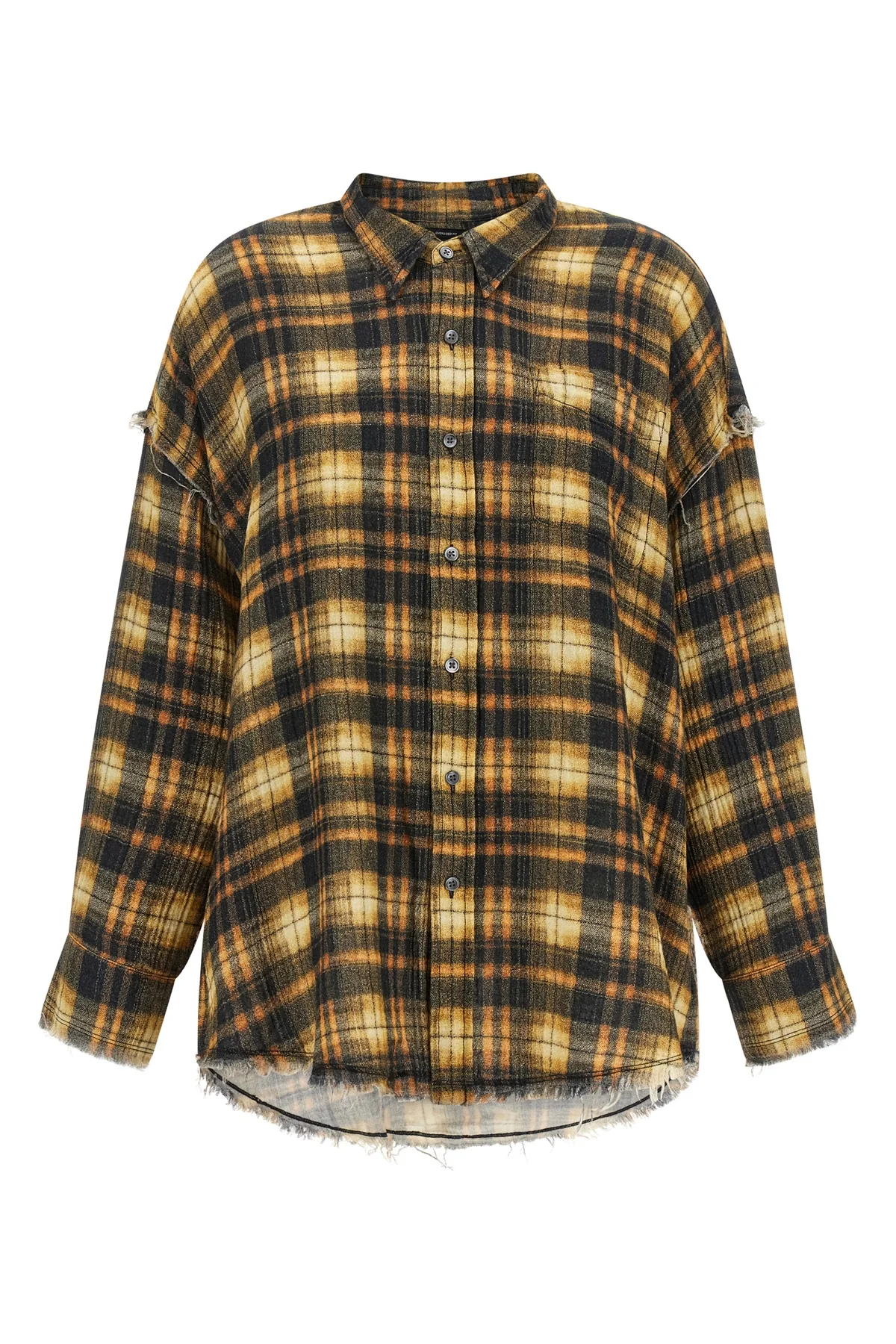 the r13 shirt redefines the codes of the casual wardrobe through a grunge and de