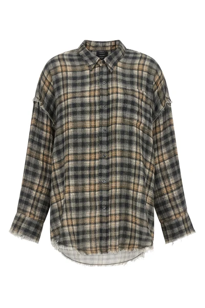 the r13 shirt redefines casual tailoring through a deconstructed aesthetic