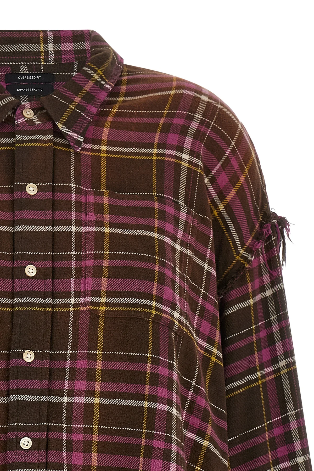 the r13 shirt in pure japanese cotton defines a new deconstructed aesthetic