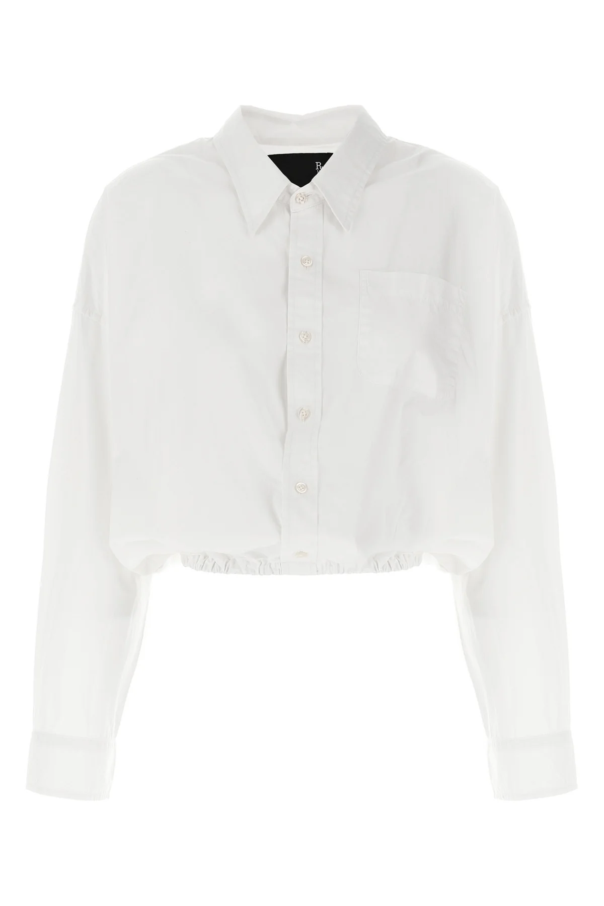 R13 M crossover bubble cotton shirt