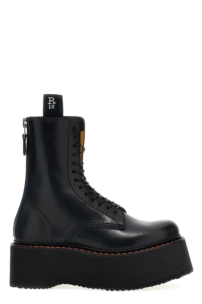 r13 x-stack leather boots
