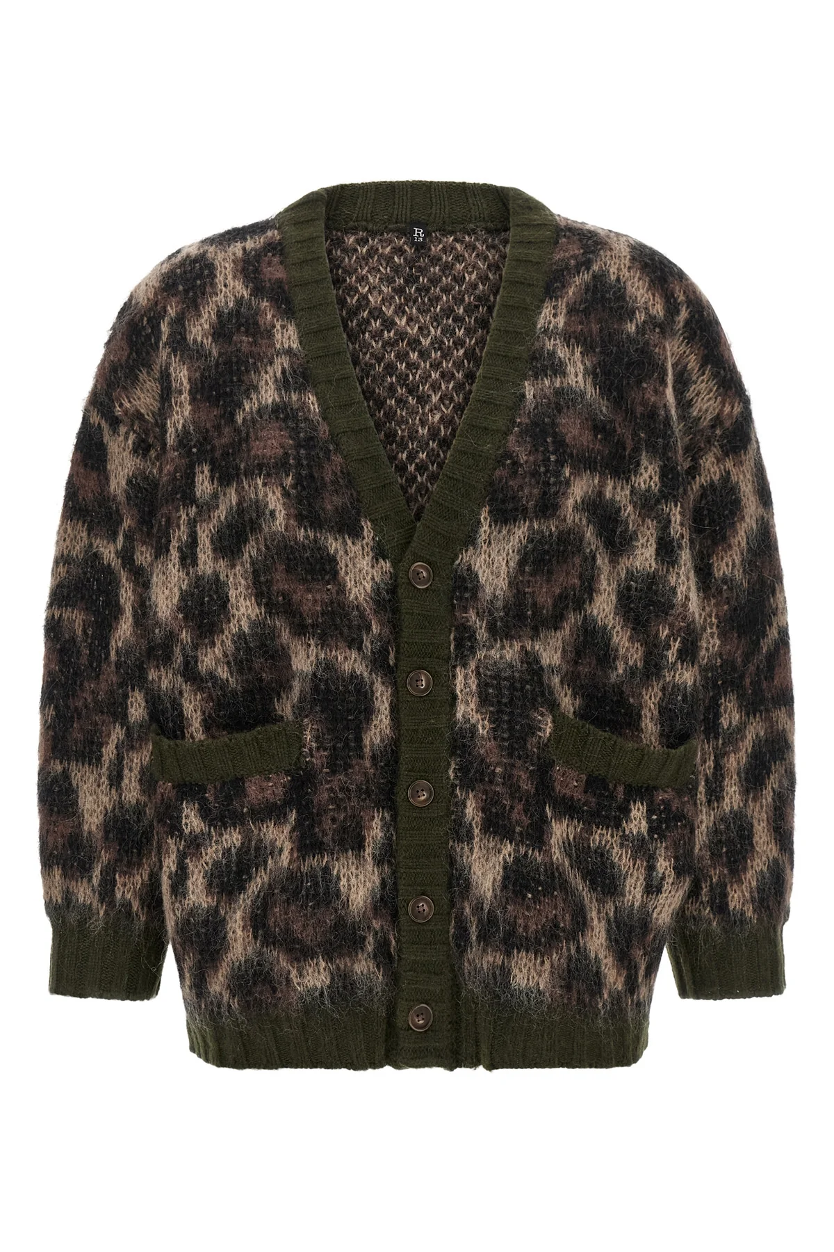 R13 XS the cardigan r13 defines a relaxed silhouette through wide volumes and dropped s