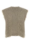 the boyfriend cable r13 vest redefines classic knitwear through a bold and dec