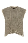 the boyfriend cable r13 vest redefines classic knitwear through a bold and dec