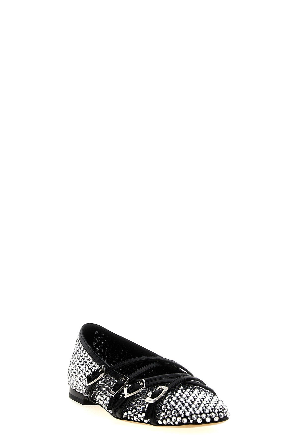 MACH amp; MACH 35 crystal net mesh ballet flats