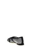 crystal net mesh ballet flats