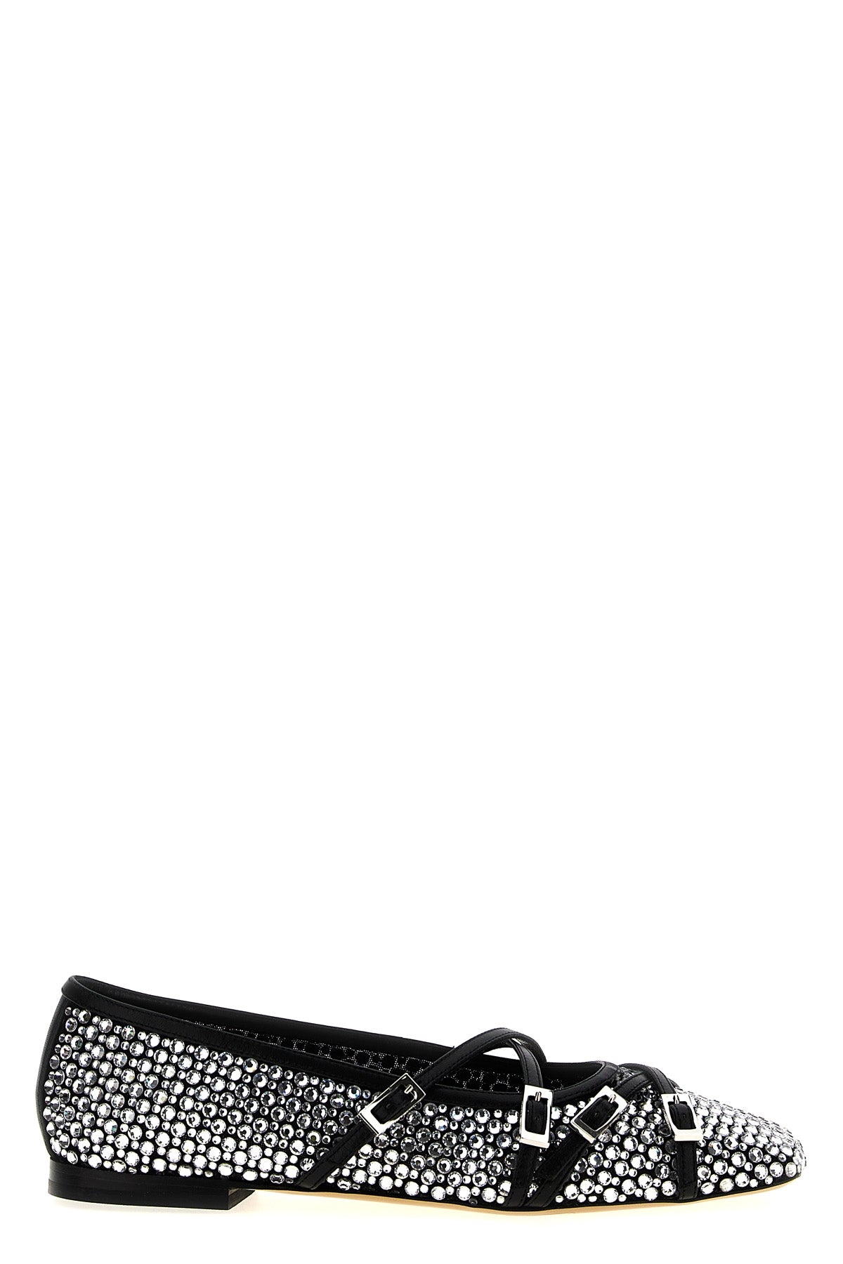 MACH amp; MACH 35 crystal net mesh ballet flats