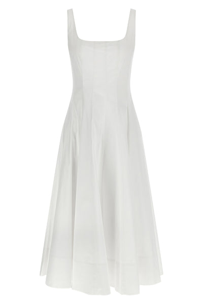 wells midi dress in light cotton poplin
