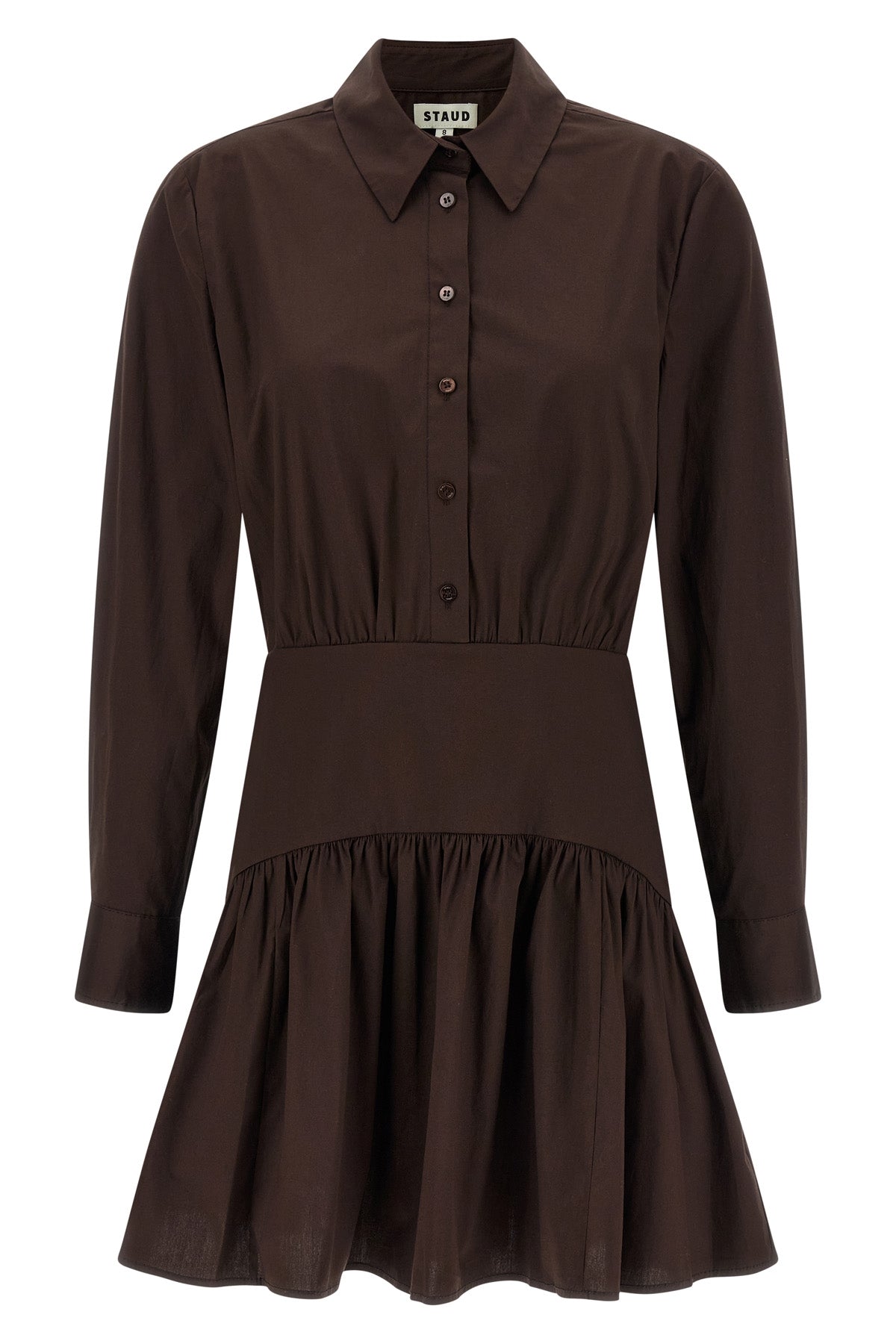 STAUD 4 mini rocco dress in cotton poplin