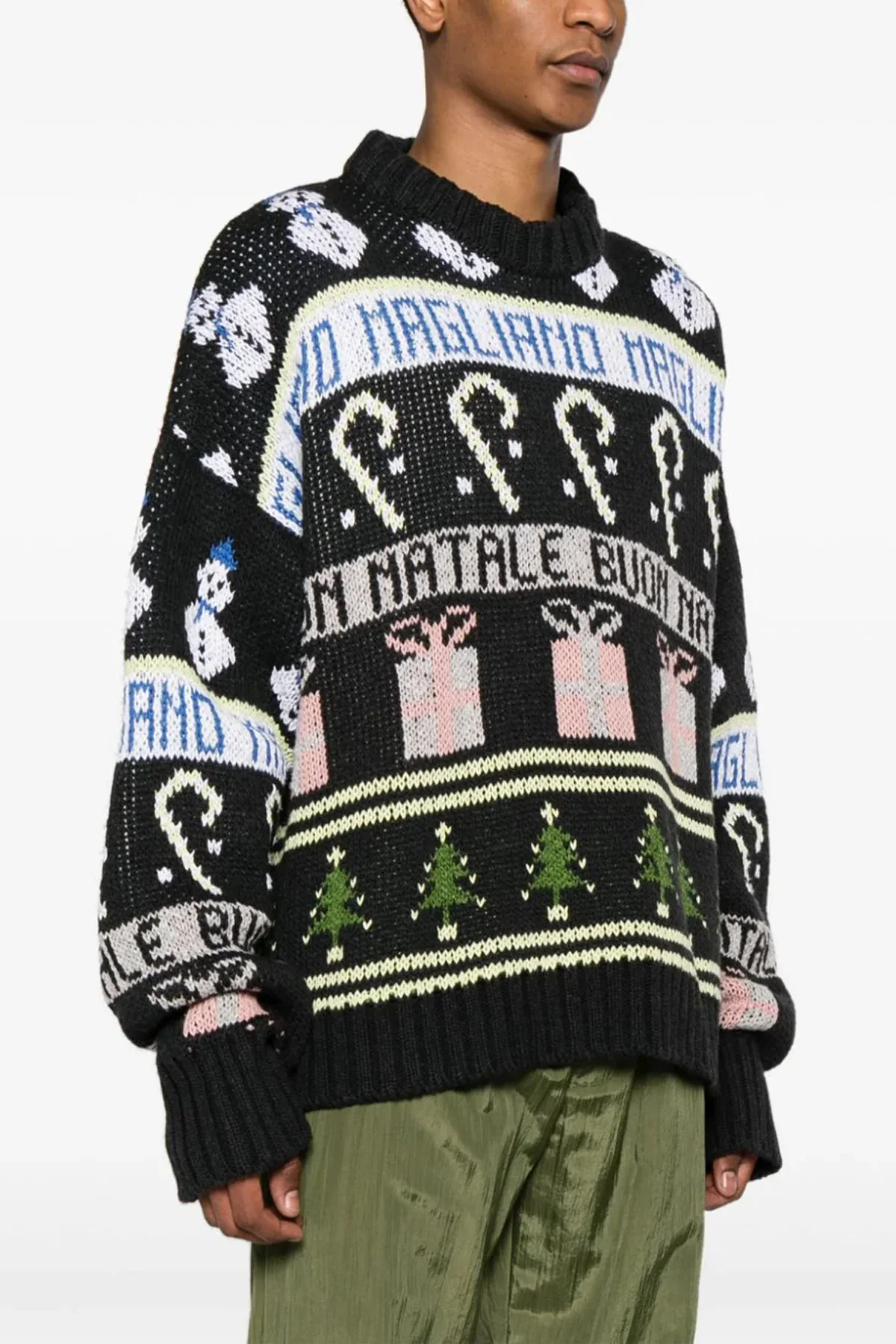 MAGLIANO S buone feste cotton blend sweater
