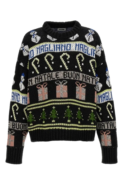 buone feste cotton blend sweater