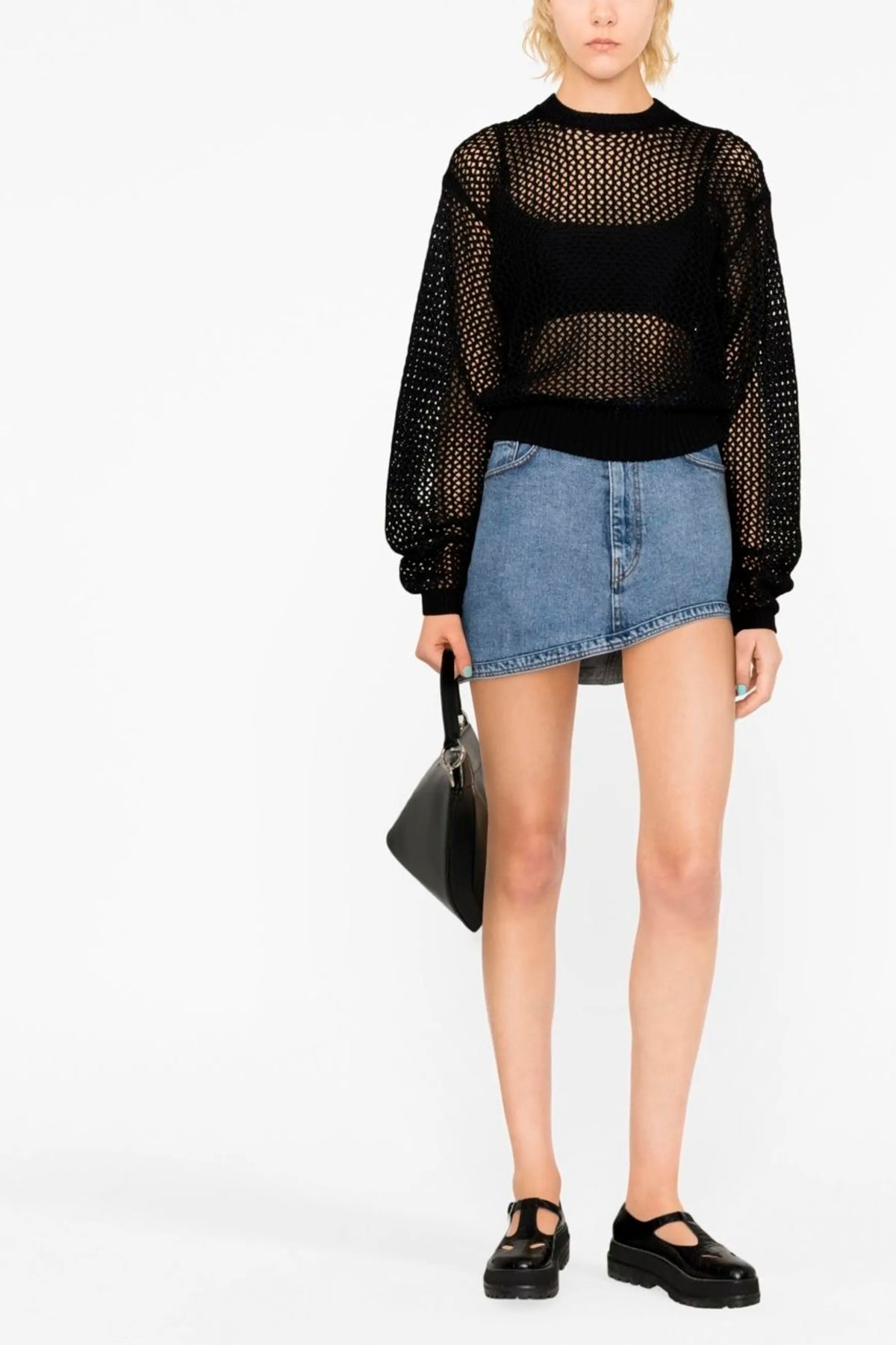 RAMAEL M bio cable seethrough cotton