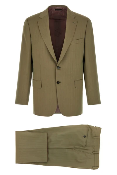 brunico herringbone wool suit