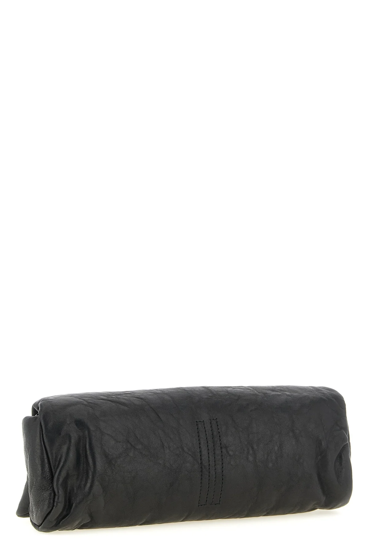 the rick owens baguette clutch defines avant-garde minimalism through an elong