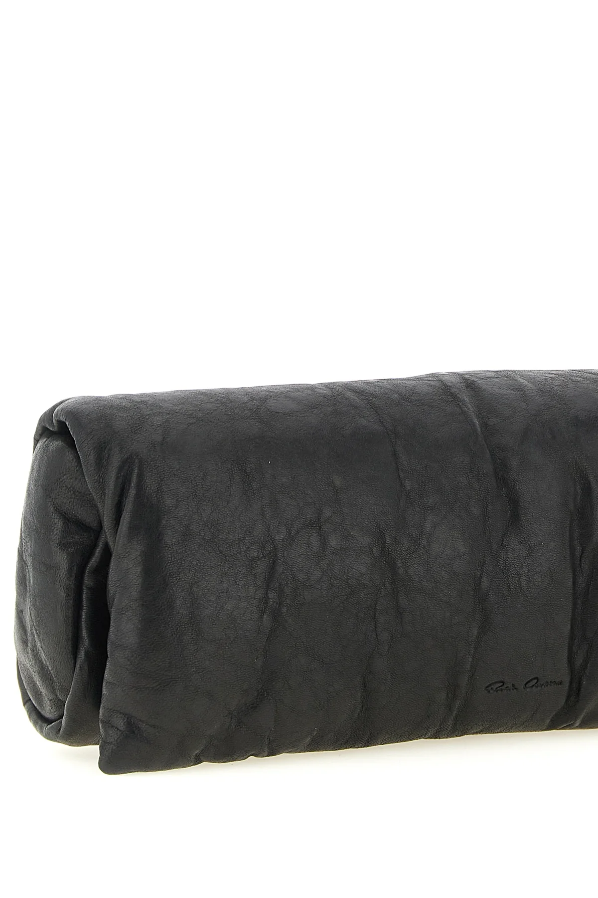 the rick owens baguette clutch defines avant-garde minimalism through an elong