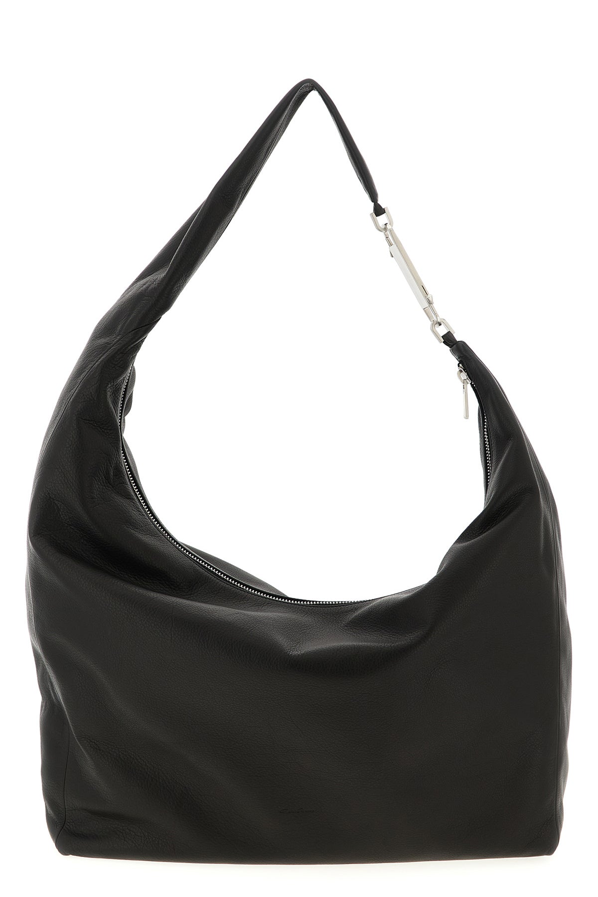 RICK OWENS OS gemini shoulder bag in hammered leather