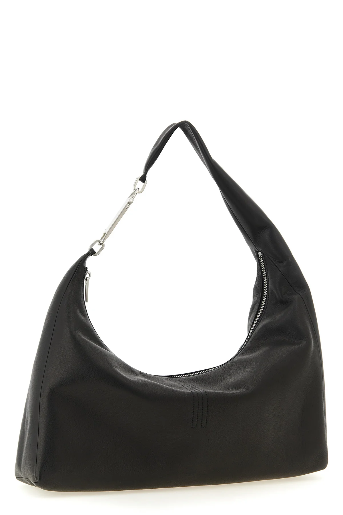 the rick owens cropped gemini shoulder bag defines a sculptural approach to ac