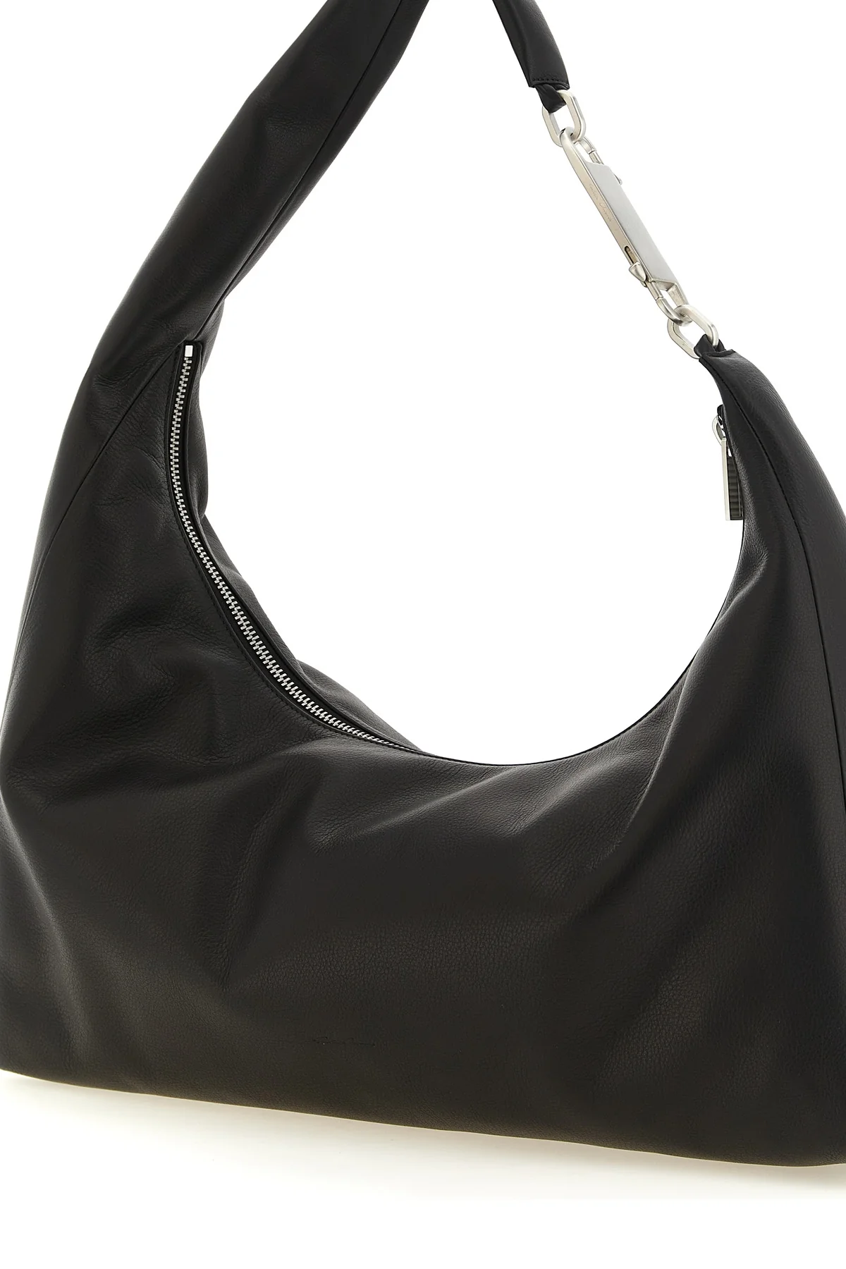 the rick owens cropped gemini shoulder bag defines a sculptural approach to ac
