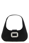 the roger vivier pilgrim mini hobo bag stands out for its half-moon silhouette