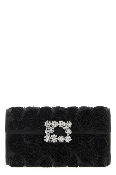 efflorescence satin clutch bag