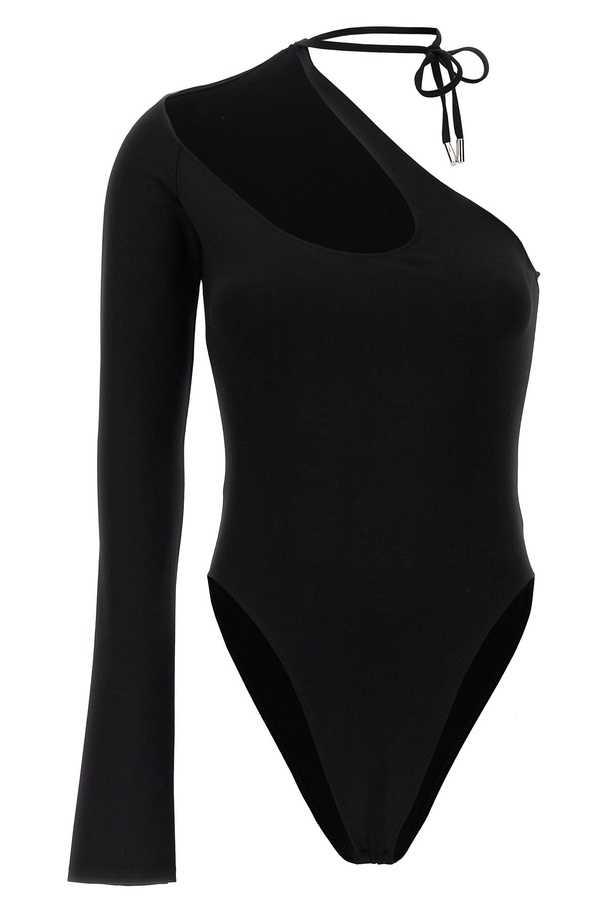 DAVID KOMA 6 asymmetrical stretch viscose bodysuit