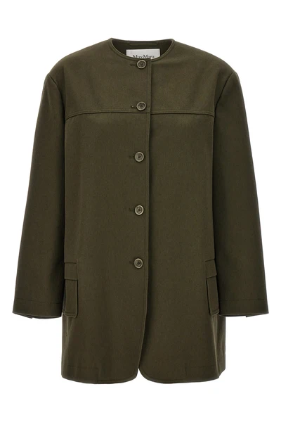 recital midi jacket in heavy cotton drill