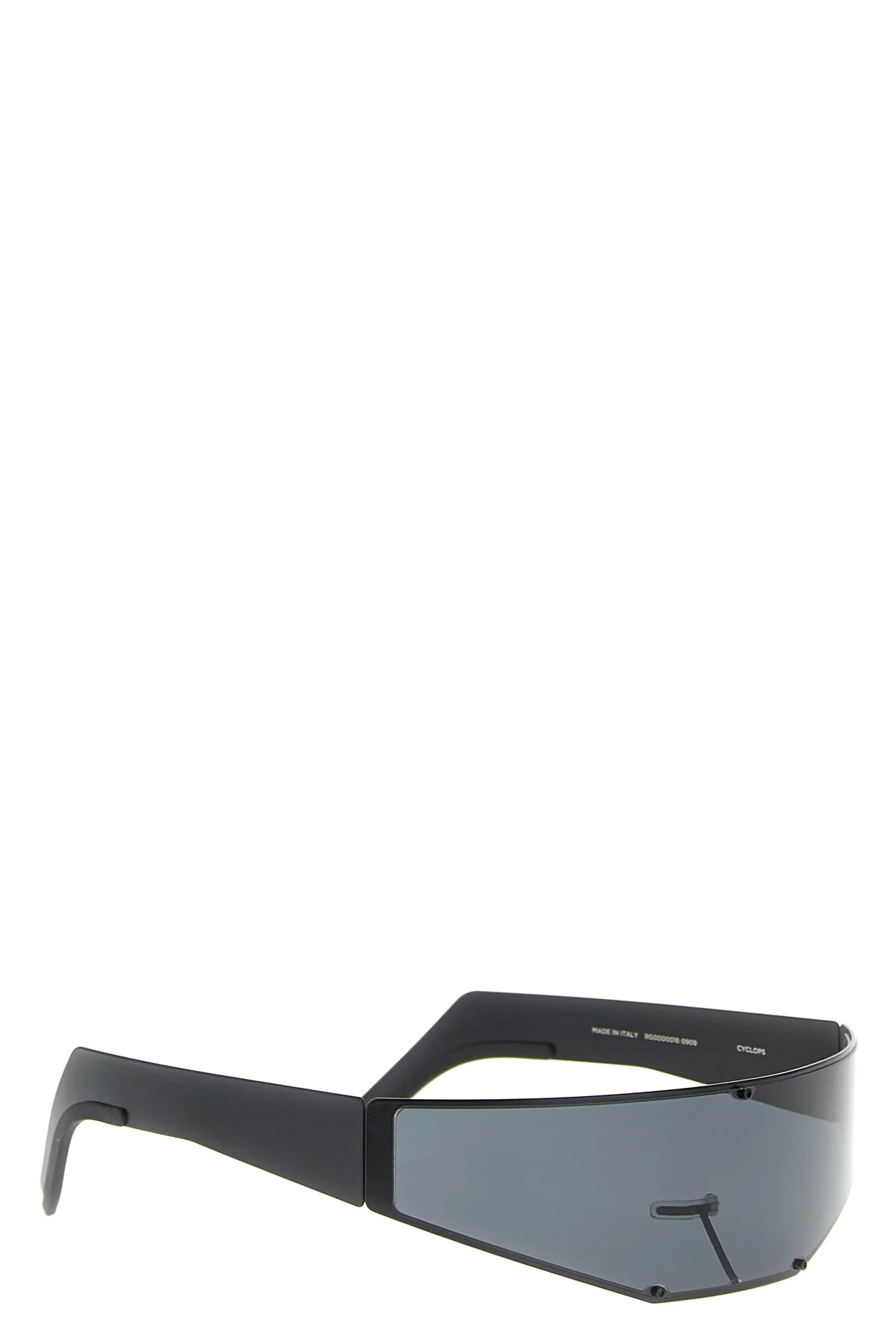 RICK OWENS OS cyclops stainless steel and nylon sunglasses