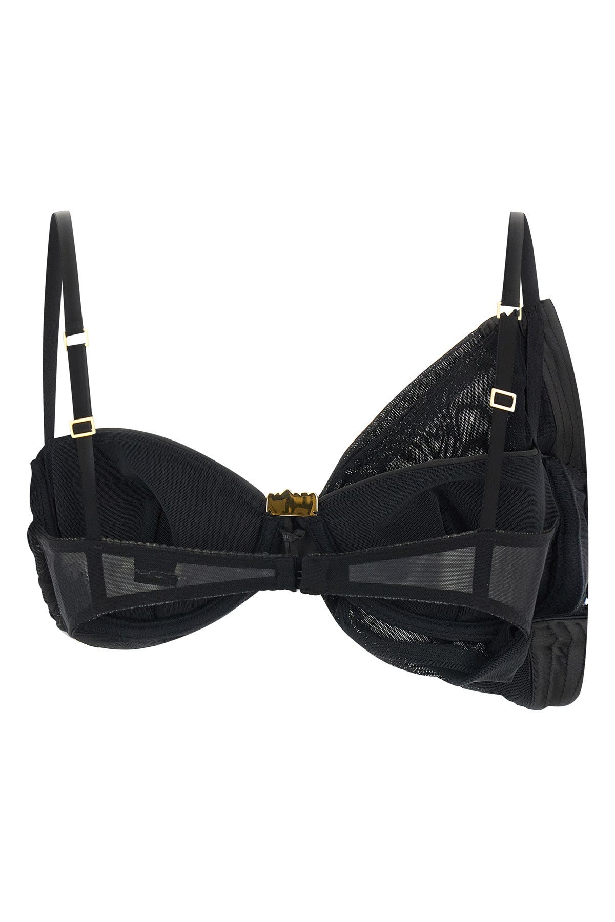 satin and tulle bra