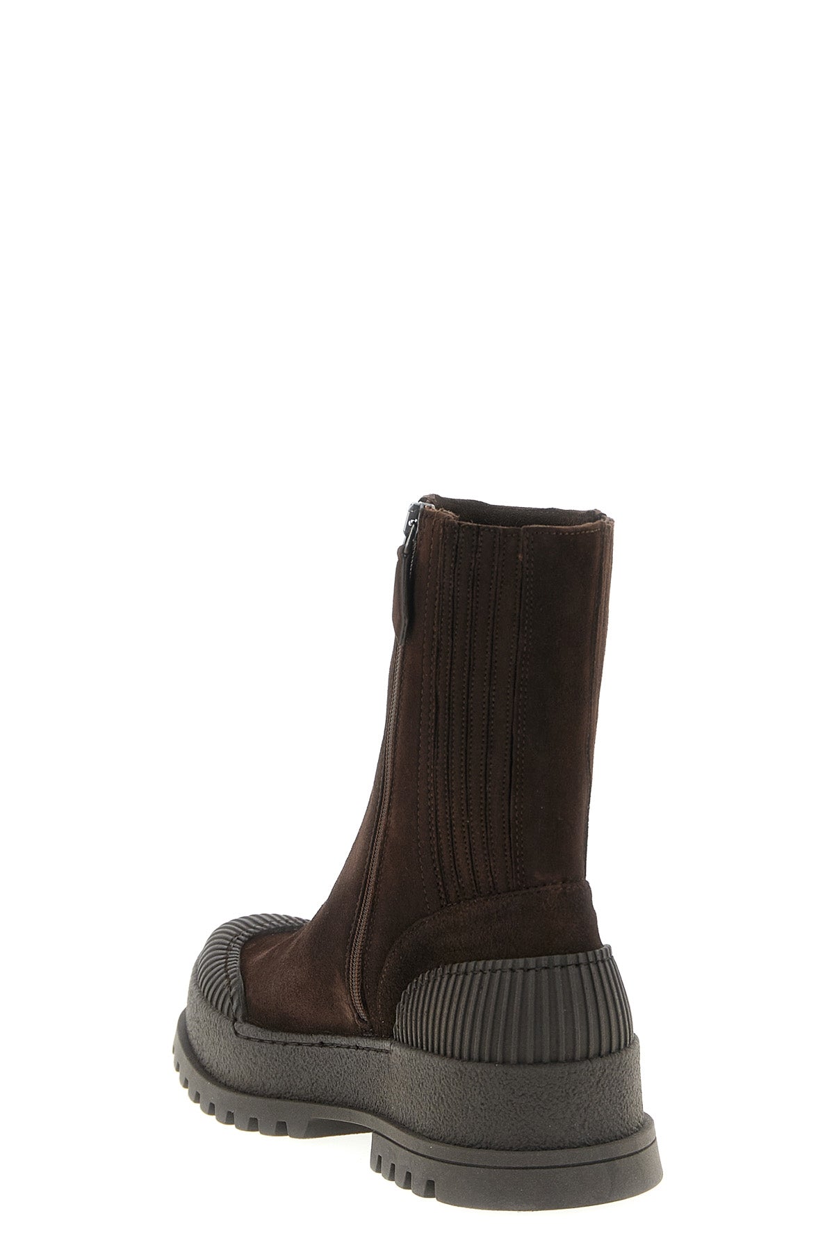 rugged suede ankle boots