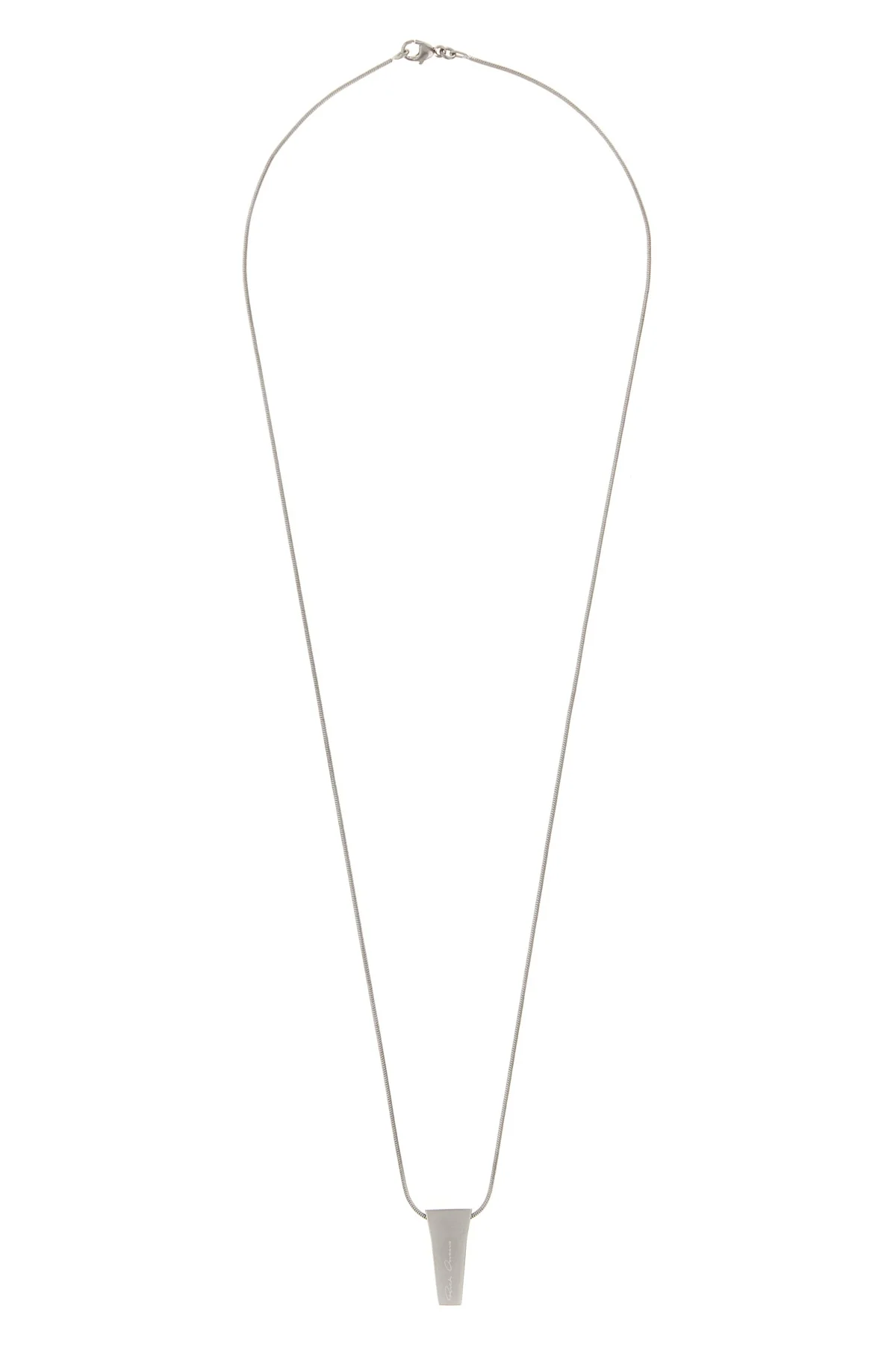 RICK OWENS OS the rick owens necklace redefines the codes of high jewelry through a brutalist