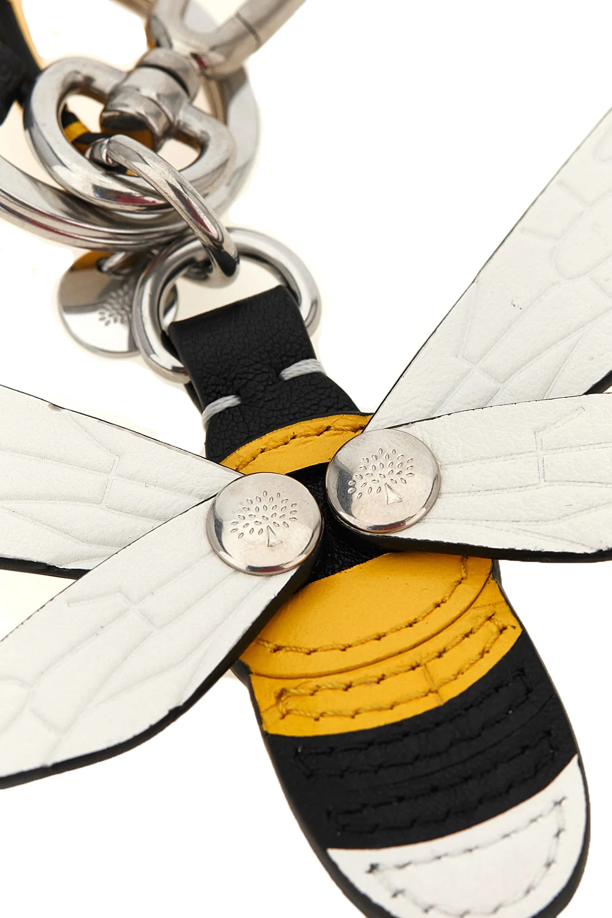 MULBERRY OS the mulberry bumblebee keyring is handcrafted in fine calf leather