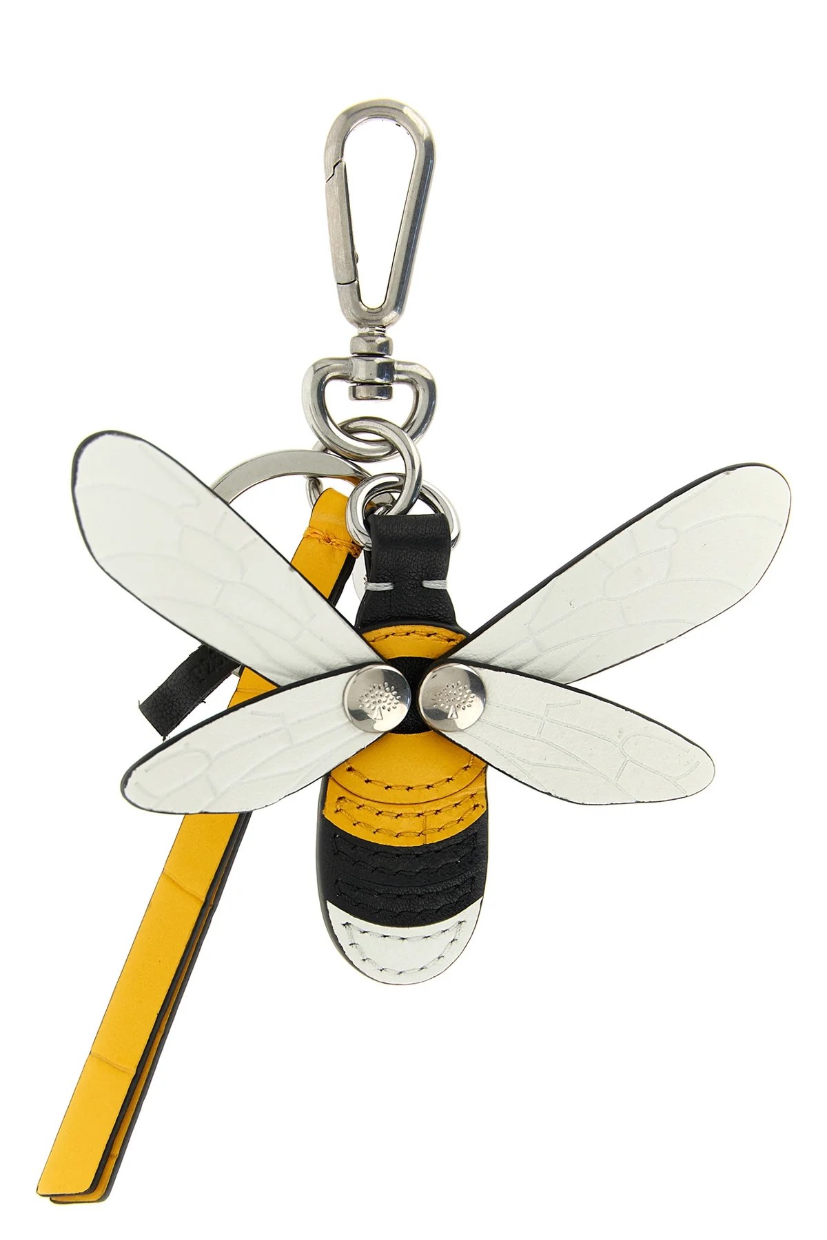 MULBERRY OS the mulberry bumblebee keyring is handcrafted in fine calf leather