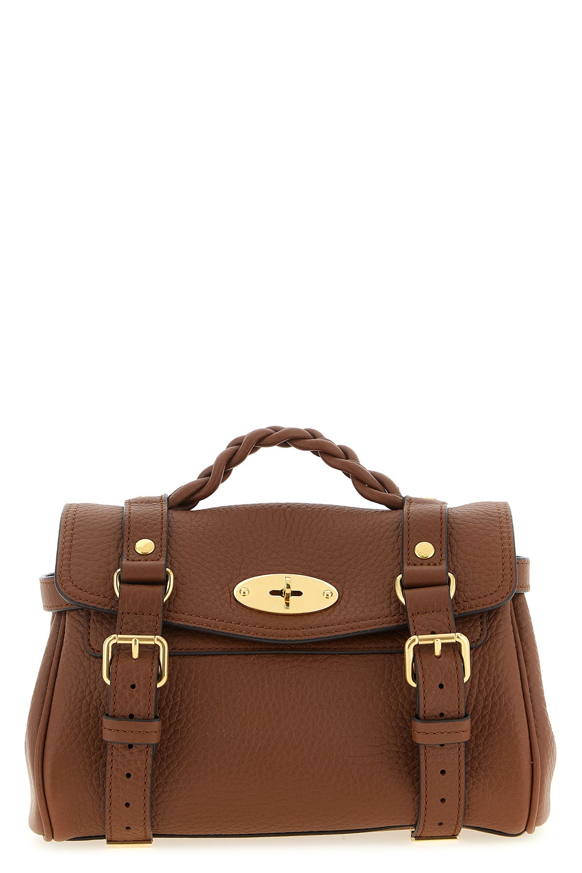 MULBERRY OS alexa mini handbag in heavy grain leather