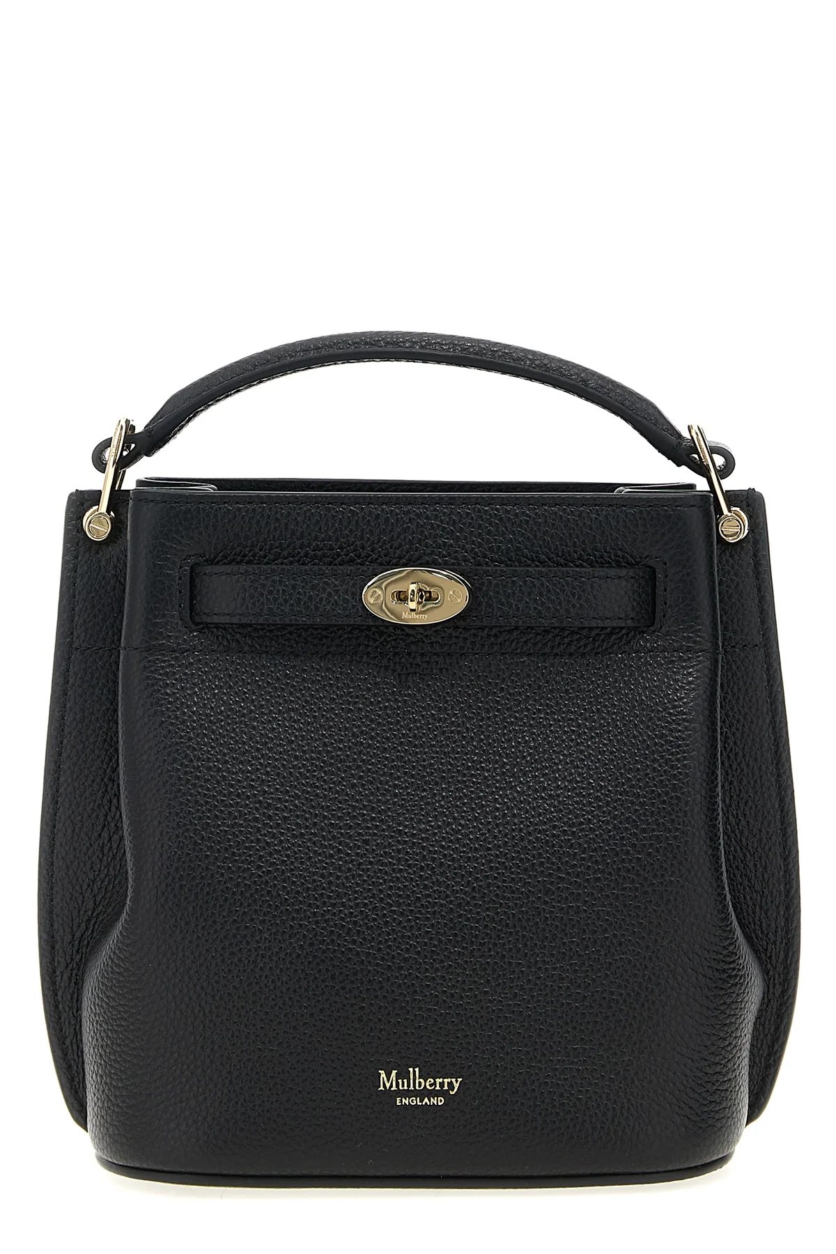 islington mini bucket bag in hammered leather