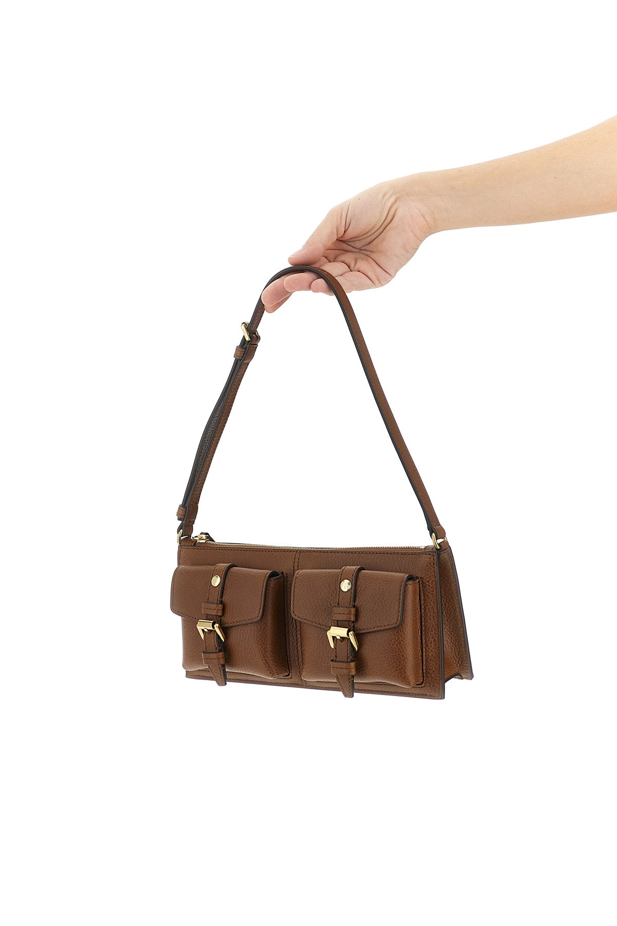 MULBERRY OS roxanne mini shoulder bag in hammered leather