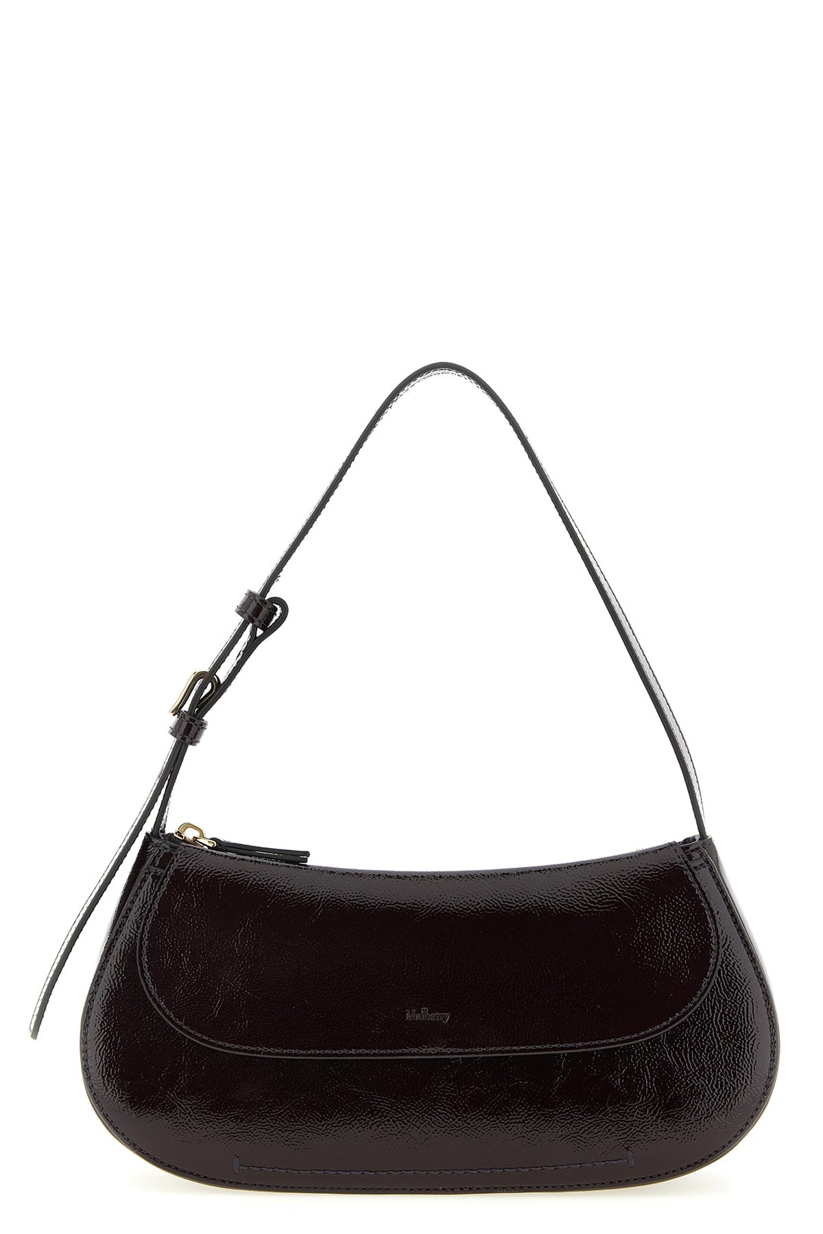 MULBERRY OS clovelly patent leather shoulder bag
