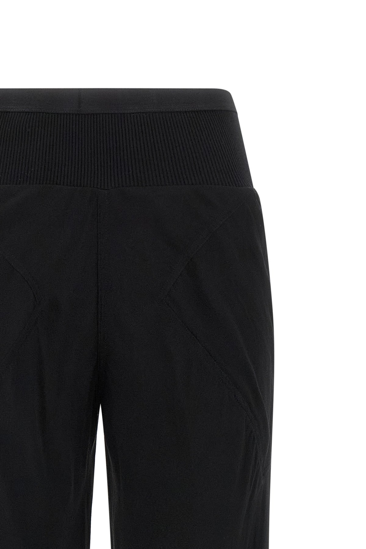 bias semi-transparent light silk georgette trousers