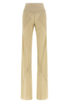 bias semi-transparent light silk georgette trousers