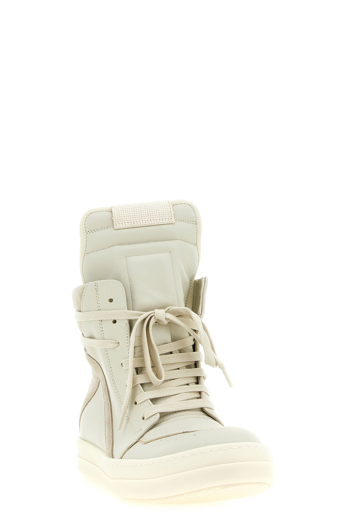 RICK OWENS 37 geobasket leather sneakers